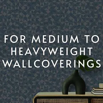 ROMAN Products Heavy Duty Wallpaper Adhesive, Commercial Grade for Heavy Wall Hangings, Clear, PRO-838 (32 Ounce - 70 sq. ft.), 11314