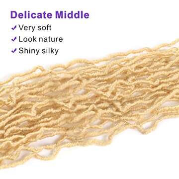 Elighty 36" Soft Locs: Blonde Crochet Hair Extensions