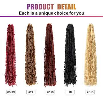 Elighty 36" Soft Locs: Blonde Crochet Hair Extensions