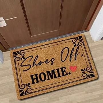 Welcome Mat Funny Doormat for Indoor Outdoor Spaces