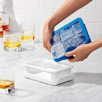 OXO Good Grips Silicone Stackable Ice Cube Tray - Large Cubes