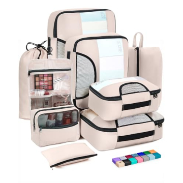 Veken 8 Set Packing Cubes for Travel Organization