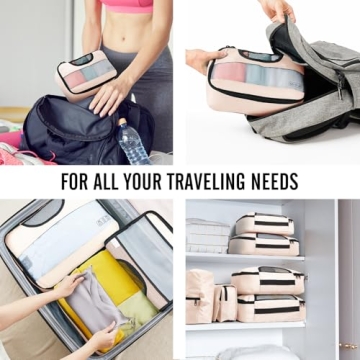 Veken 8 Set Packing Cubes for Travel Organization