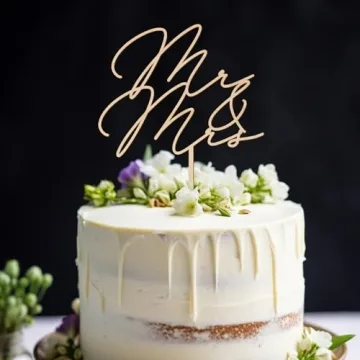 Elegant Mr & Mrs Wedding Cake Topper | Perfect for Your Special Day