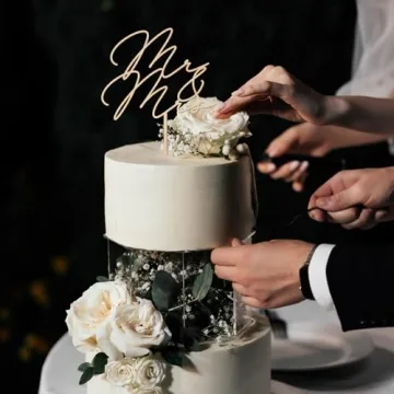 Elegant Mr & Mrs Wedding Cake Topper | Perfect for Your Special Day