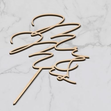 Elegant Mr & Mrs Wedding Cake Topper | Perfect for Your Special Day