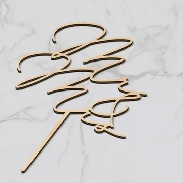 Elegant Mr & Mrs Wedding Cake Topper | Perfect for Your Special Day