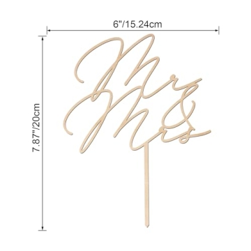 Elegant Mr & Mrs Wedding Cake Topper | Perfect for Your Special Day