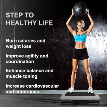 HaoKang Adjustable Aerobic Stepper Perfect for Fitness Fun