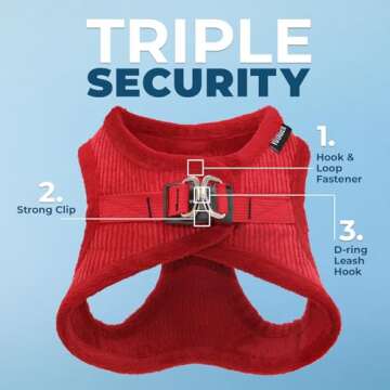 Voyager Step-in Plush Dog Harness – Soft Plush, Step in Vest Harness for Small and Medium Dogs by ...