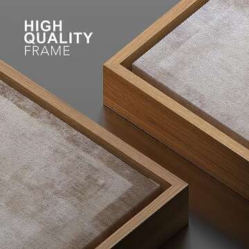 SIGNWIN Framed Canvas Print Wall Art Pastel Grunge Watercolor Gray Abstract Shapes Illustrations Modern Art Decorative Minimalism for Living Room, Bedroom, Office - 24"x36" Natural