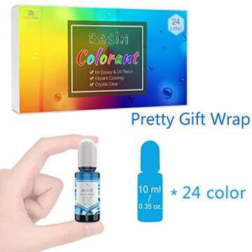 24 Color Epoxy Pigment for DIY Resin and Crafts