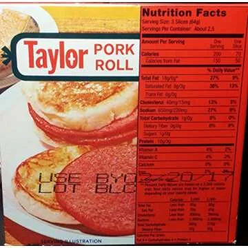 Taylor Pork Roll 6 Oz. (8 Pack)