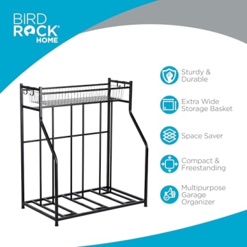 BIRDROCK HOME Bike Rack for 3 Bikes - Durable & Space-Saving