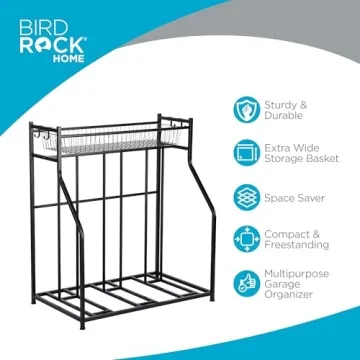 BIRDROCK HOME Bike Rack for 3 Bikes - Durable & Space-Saving