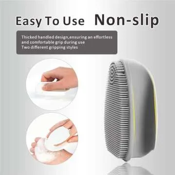 HieerBus Silicone Face Scrubber,2 Pack Face Scrubber for Women Men, Manual Face Exfoliator Brushes Scrubber,Facial Cleansing Brush for Exfoliating Blackhead Removing Acne Pore Cleansing Massaging