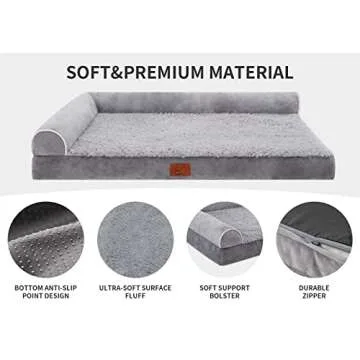 Lazy Lush Memory Foam Dog Bed for Comfort & Style