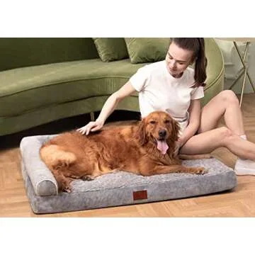 Lazy Lush Memory Foam Dog Bed for Comfort & Style