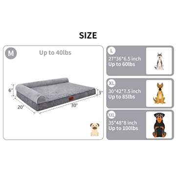 Lazy Lush Memory Foam Dog Bed for Comfort & Style