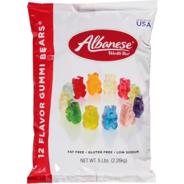 Albanese 12 Flavor Gummi Bears 5lbs Chewy Candy