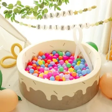 TRENDPLAY Star Ball Pit Balls 200 Piece Set for Kids