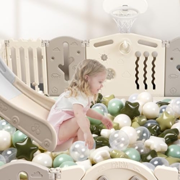 TRENDPLAY Star Ball Pit Balls 200 Piece Set for Kids