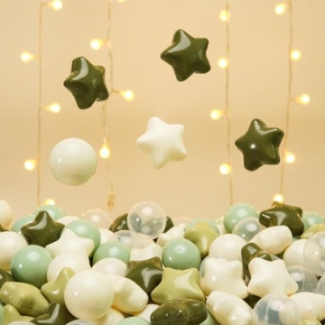 TRENDPLAY Star Ball Pit Balls 200 Piece Set for Kids