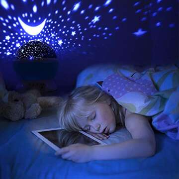 Kids Star Night Light: 4 LED Colors for Dreamy Nights