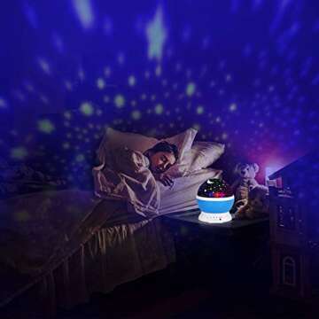 Kids Star Night Light: 4 LED Colors for Dreamy Nights