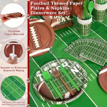 196PCS Football Party Decorations Set for Game Day Celebrations