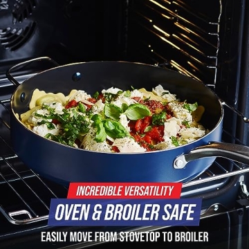 Blue Diamond 5QT Sauté Pan Non-Stick Jumbo Cooker