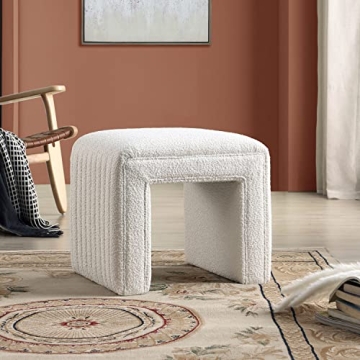 Stylish Modern Boucle Vanity Stool Chair for Any Room