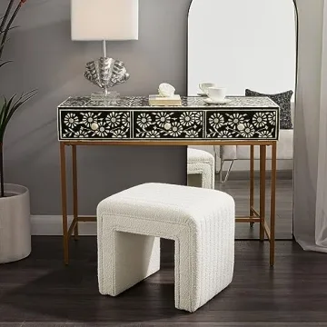 Stylish Modern Boucle Vanity Stool Chair for Any Room