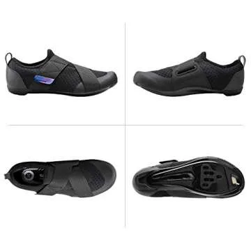 SHIMANO SH-IC100 High Performance Indoor Cycling Shoe, Black, 11-11.5 Women / 9.5-10 Men (EU 44)