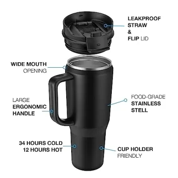 EALGRO 40 oz Insulated Tumbler - Ultimate Hydration Solution
