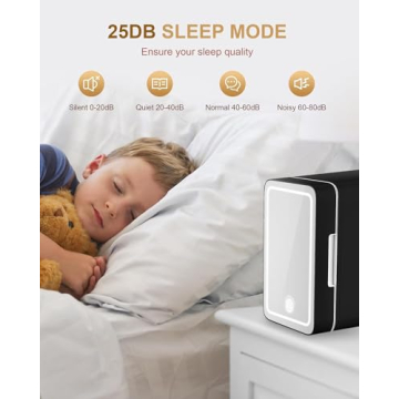 Cutieworld Mini Fridge LED Mirror for Skincare & Beauty