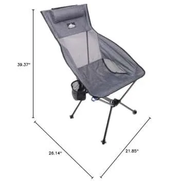 Cascade Ultralight Camp Chair for Beach Trips and Sports Events