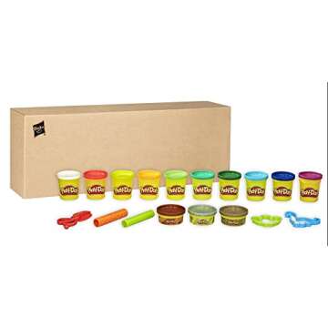 Play-Doh Dinosaur Theme 13-Pack of Non-Toxic Modeling Compound with 2 Cutter Shapes, 2 Roller Tools,...