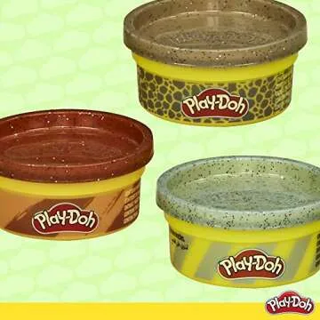 Play-Doh Dinosaur Theme 13-Pack of Non-Toxic Modeling Compound with 2 Cutter Shapes, 2 Roller Tools, and Scissors (Amazon Exclusive)