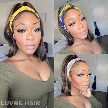 LUVME HAIR Short Bob Wig Human Hair for Quick Style