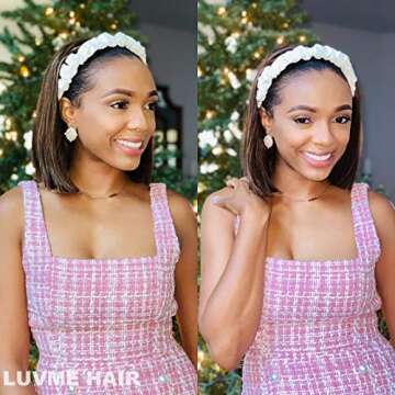 LUVME HAIR Short Bob Wig Human Hair for Quick Style