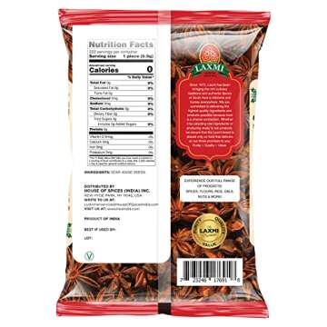 Laxmi All-Natural Gourmet Star Anise Seed - 7oz
