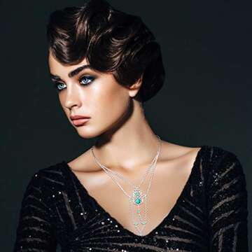 Evil Eye Hamsa Hand Necklace Opal Layered Necklaces for Women S925 Sterling Silver Dainty Boho Fatima Hand Turquoise Blue Genuine Personalised Simple Name Jewelry