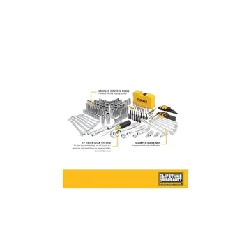 DEWALT 168-Piece Mechanics Tools Kit Socket Set Precision