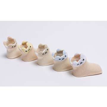 GZMM® Newborn Baby Organic Cotton Socks 5 Pairs Pack For 0-24months Infant Toddler