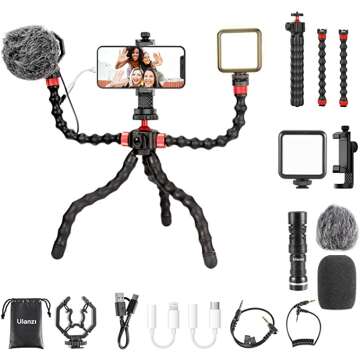 ULANZI Smartphone Extension Microphone Mount Portable