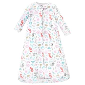 Hudson Baby Unisex Baby Cotton Long-Sleeve Wearable Sleeping Bag, Sack, Blanket, Woodland Fox, 3-9 Months
