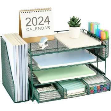 Gianotter 4-Tier Desk Organizer for Efficient Workspace