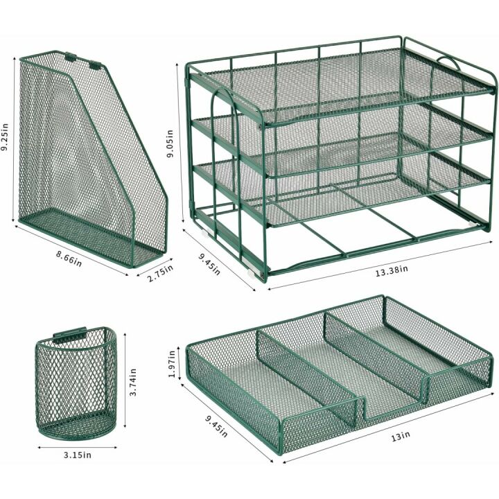 Gianotter 4-Tier Desk Organizer for Efficient Workspace
