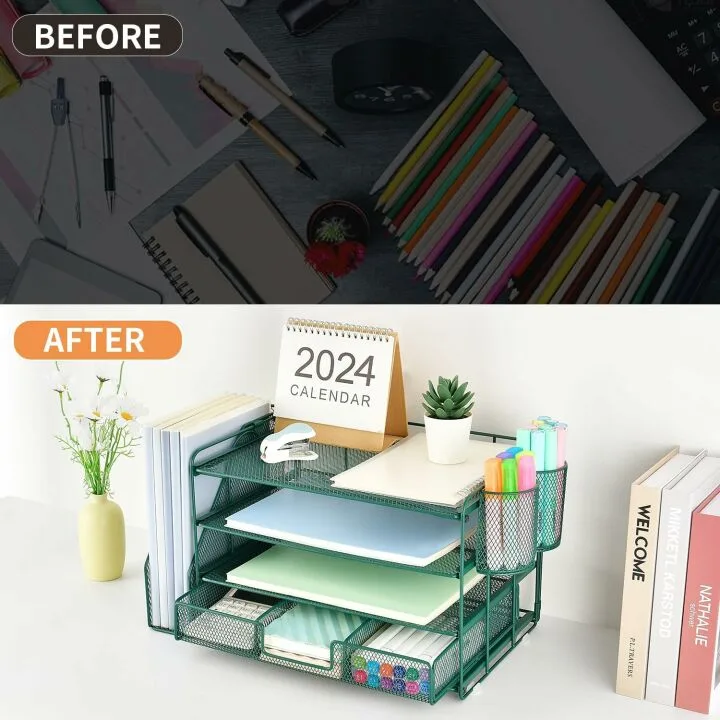 Gianotter 4-Tier Desk Organizer for Efficient Workspace